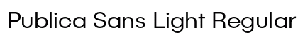 Publica Sans Light Regular font free download