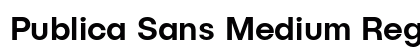 Publica Sans Medium Regular font free download