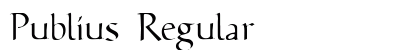 Publius Regular font free download