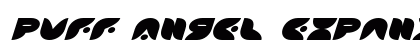 Puff Angel Expanded Italic Expanded Italic Font Preview