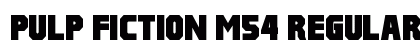 Pulp Fiction M54 Regular font free download