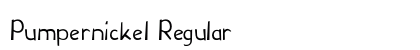 Pumpernickel Regular font free download