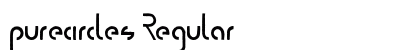 purecircles Regular Font Preview