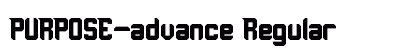 PURPOSE-advance Regular font free download