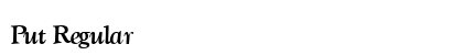 Put Regular font free download