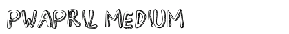 PWApril Medium font free download