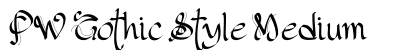 PW Gothic Style Medium preview