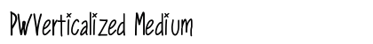 PWVerticalized Medium Font Preview
