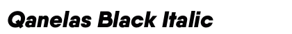 Qanelas Black Italic Preview