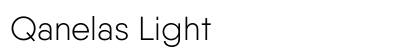 Qanelas Light font free download