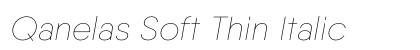 Qanelas Soft Thin Italic Preview