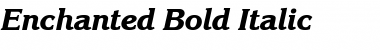 Enchanted Bold Italic Font