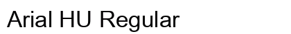 Arial HU Regular