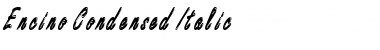 Encino Condensed Italic