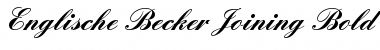 Download Englische Becker Joining Font