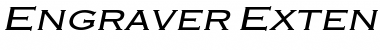 Engraver-Extended Italic Font