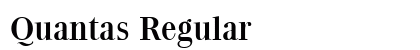 Quantas Regular font free download