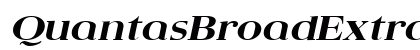 QuantasBroadExtrabold Italic font free download