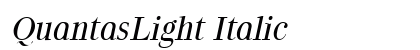 QuantasLight Italic font free download