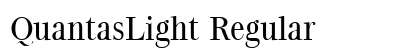 QuantasLight Regular Font Preview