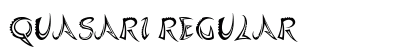 Quasari Regular Font Preview