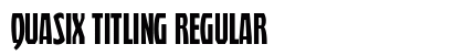 Quasix Titling Regular font free download