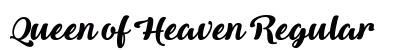 Queen of Heaven Regular font free download
