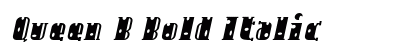 Queen B Bold Italic preview Queen B Bold Italic preview