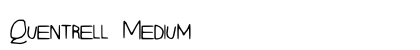 Quentrell Medium font free download