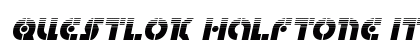 Questlok Halftone Italic Italic font free download