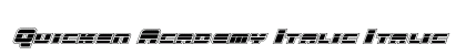 Quicken Academy Italic Italic font free download