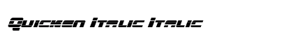 Quicken Italic Italic font free download