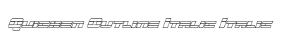 Quicken Outline Italic Italic Font Quicken Outline Italic Italic Font Preview