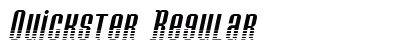 Quickster Regular font free download
