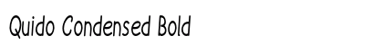 Quido Condensed Bold font free download