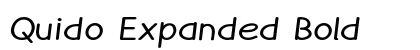 Quido Expanded Bold Preview