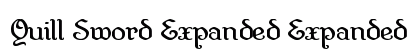 Quill Sword Expanded Expanded Font Preview