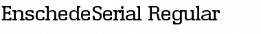 EnschedeSerial Font