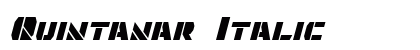 Quintanar Italic preview