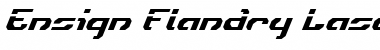 Ensign Flandry Laser Italic Font