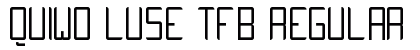 QUIWO LUSE TFB Regular font free download