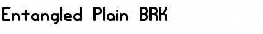 Entangled Plain BRK Normal Font