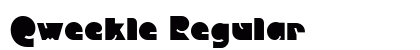 Qweckle Regular Font Preview
