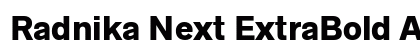 Radnika Next ExtraBold Alt font free download