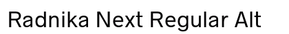 Radnika Next Regular Alt Preview