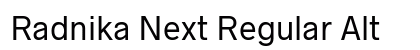 Radnika Next Regular Alt Preview