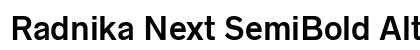 Radnika Next SemiBold Alt Preview
