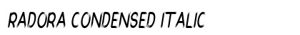 Radora Condensed Italic font free download