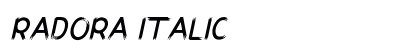 Radora Italic Preview