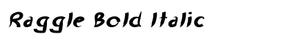 Raggle Bold Italic Preview